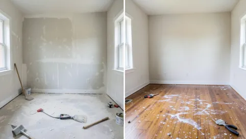 czy przy remoncie lepiej cyklinowac najpierw podloge czy malowac sciany